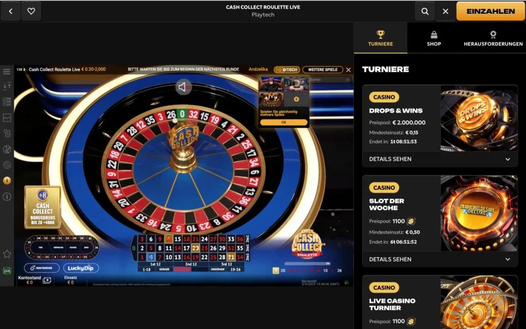 Spinsy Live Roulette