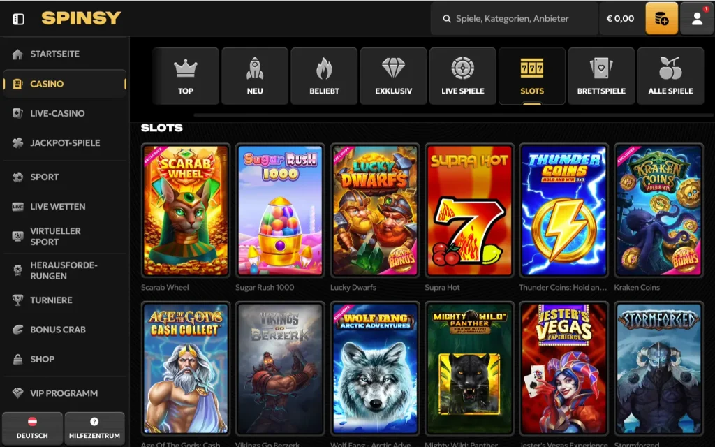 Spinsy Casino Slots Spiele